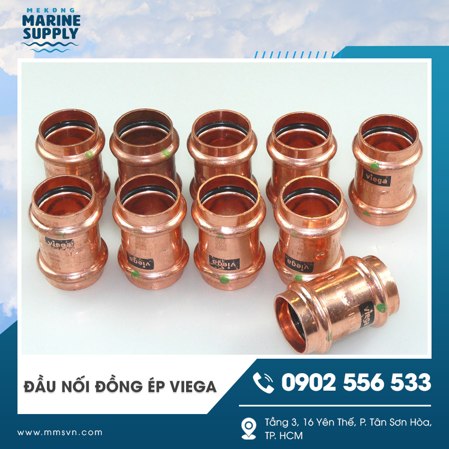 Phụ kiện đầu nối đồng ép Viega chất lượng cao