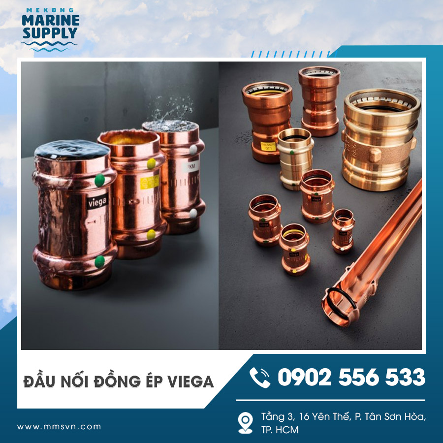 Đầu nối đồng ép Viega chính hãng