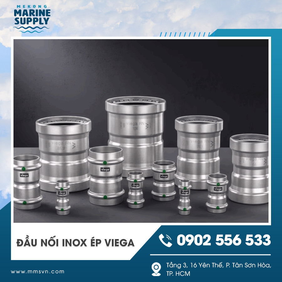 Đầu nối inox ép Viega chính hãng