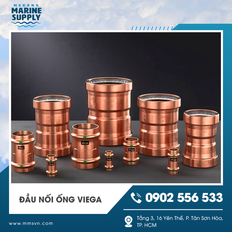 Đầu nối đồng ống Viega chính hãng
