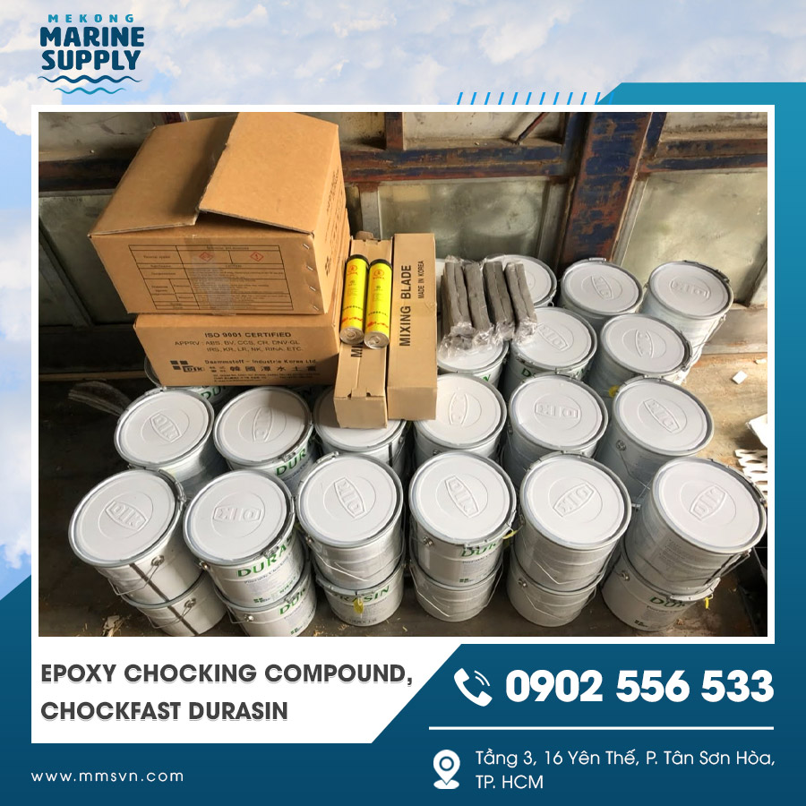 Vật liệu Chockfast Durasin trong lắp đặt thiết bị công nghiệp