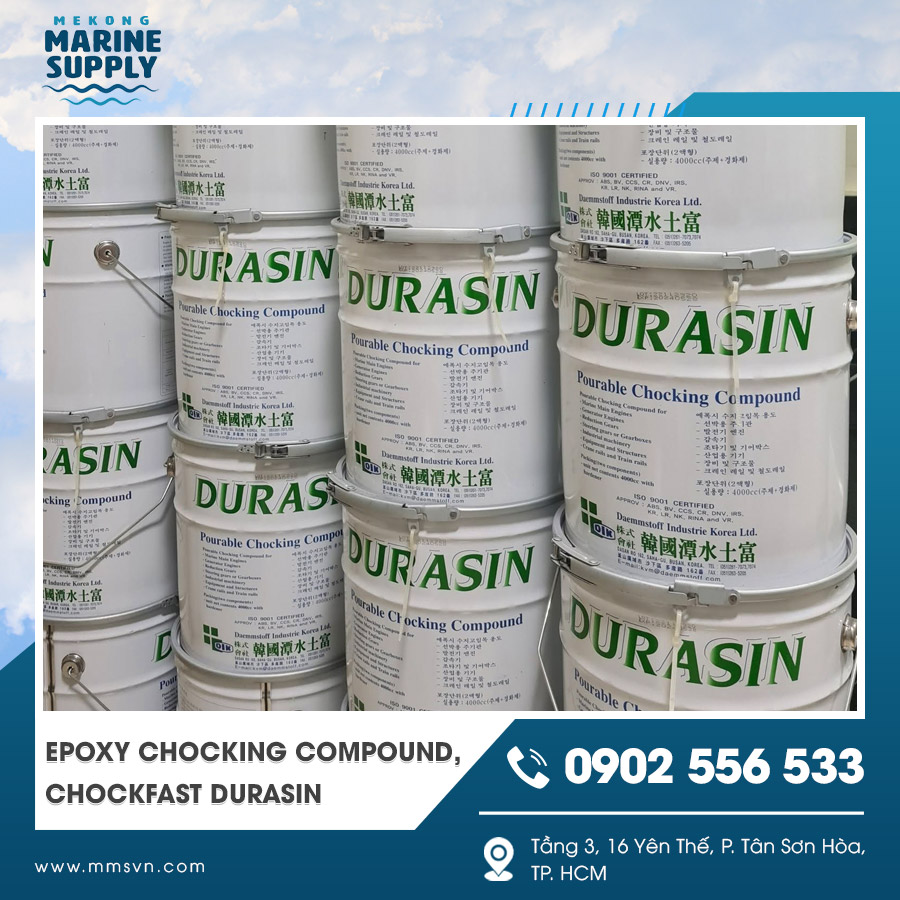 Epoxy Chocking Compound Chockfast Durasin sử dụng trong công nghiệp nặng