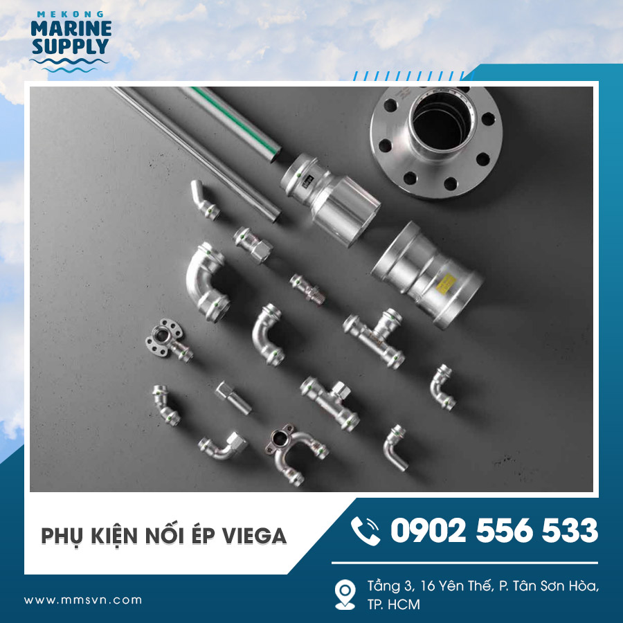 Phụ kiện nối ép Viega chính hãng nhập khẩu từ Đức